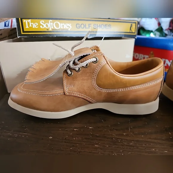 Vintage The Soft Ones By Endicott Johnson Golf Shoes Size 8 NWT - Picture 6 of 14